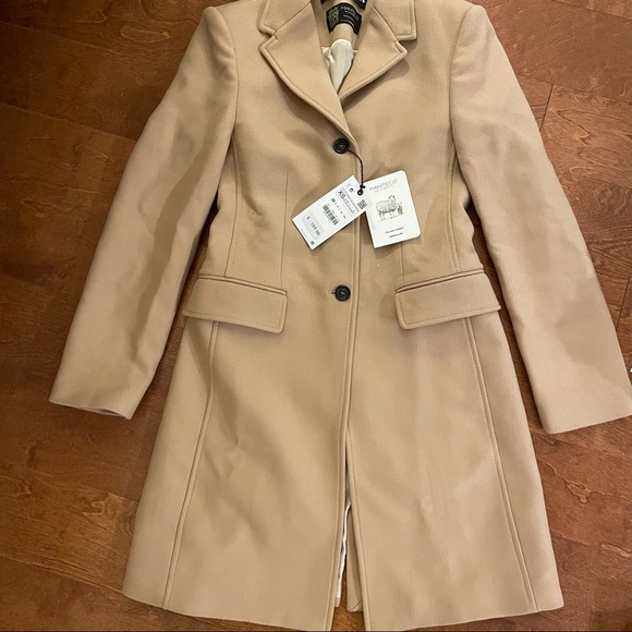 Zara wool blend coat brown Italian size XS sma nwt - Picture 7 of 11